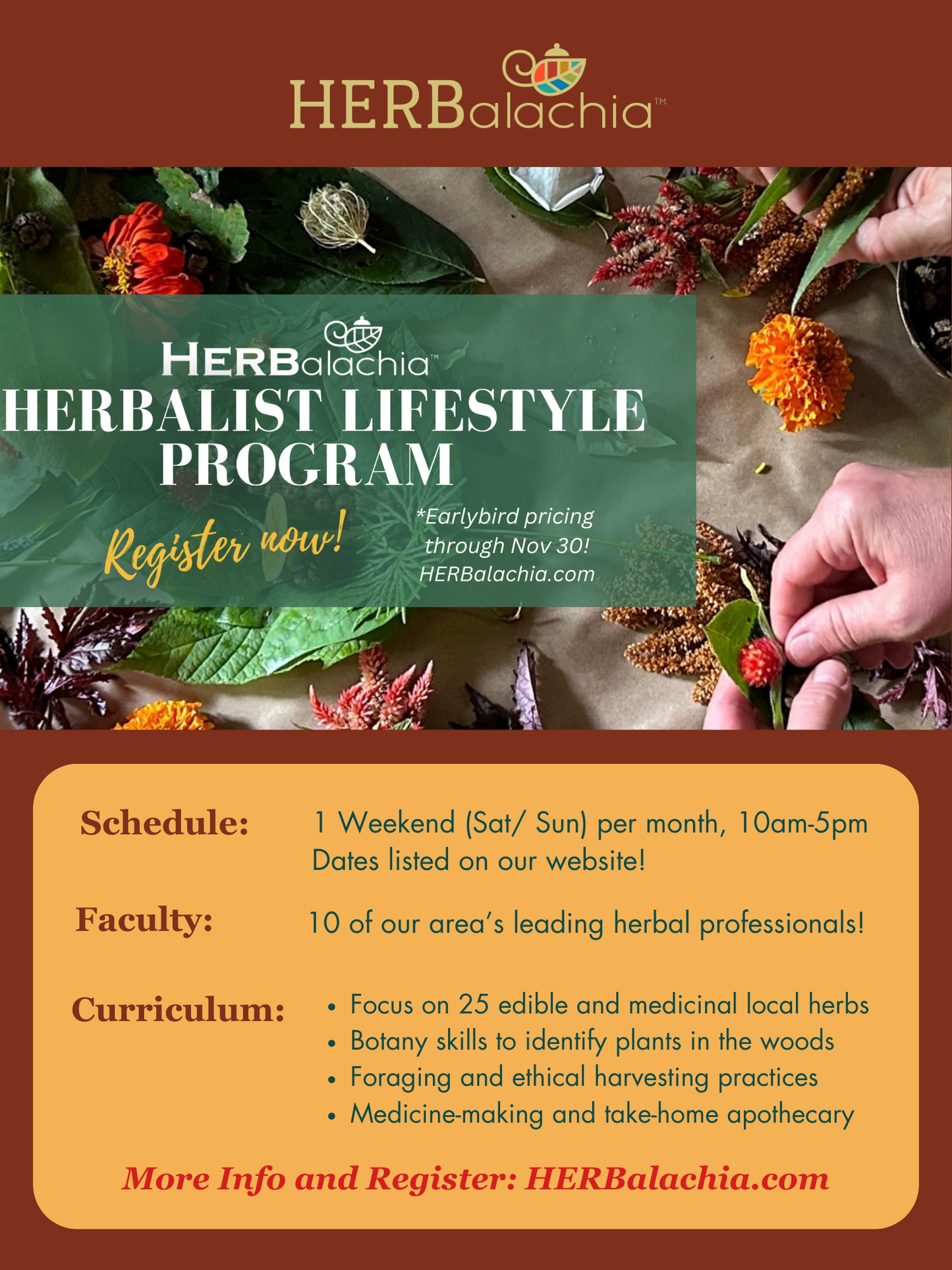 2026 Herbalist Lifestyle Program DEPOSIT